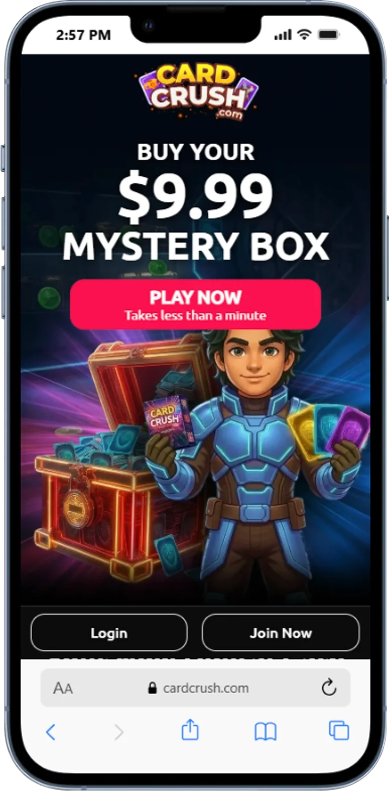 Card Crush - Mystery Box promotion